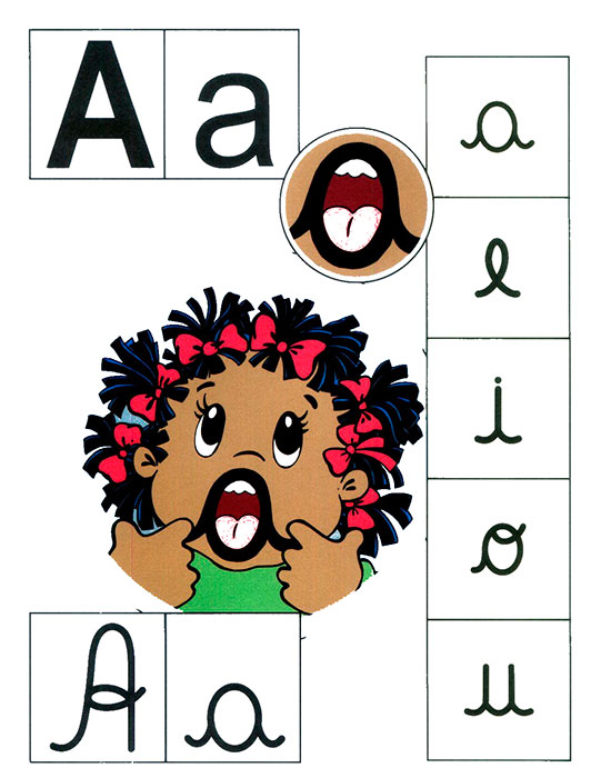 Ficha para aprender el abecedario letra a